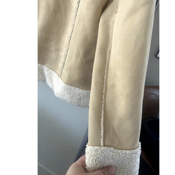 Marine Layer Women's Quebec Faux Suede and Sherpa Jacket - XS - Picture 9 of 9